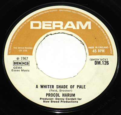 Thumbnail of PROCOL HARUM - Whiter Shade Of Pale Original  ( 1967, England ) album front cover
